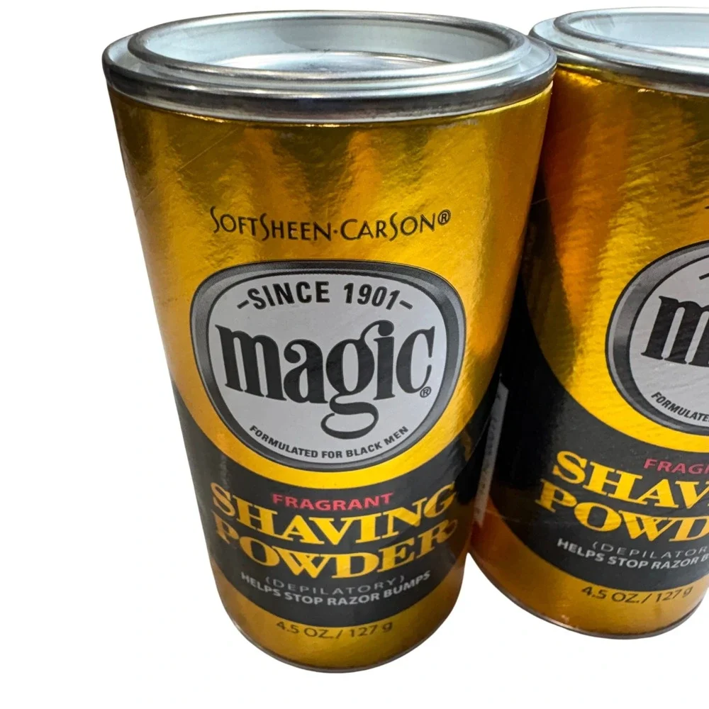 SoftSheen-Carson Magic Shaving Powder Mens 4.5oz Gold Fragrant‎ 2 Pack
